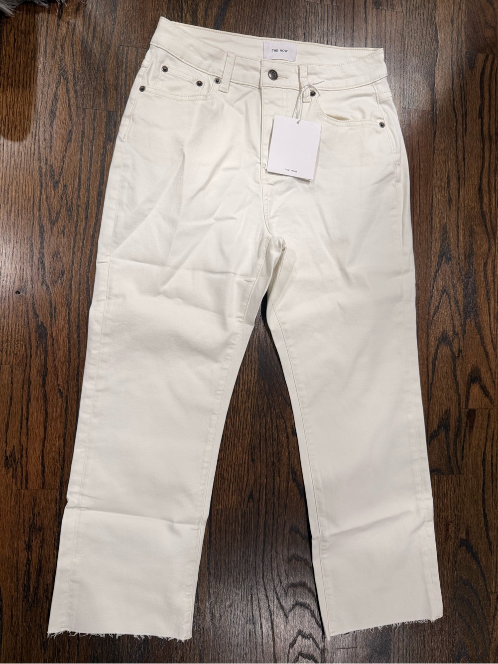 The Row women’s Straight-Leg Jeans in ivory